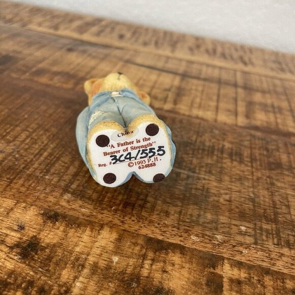 Cherished Teddies Bear Family 'A Father Is The Bearer Of Strength’ 1993, #624888 - Picture 5 of 6